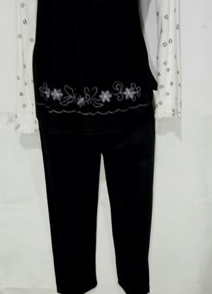 Пижама женская черно белая размер м3 фото