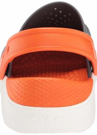 Крокс лайтрайд клог детские crocs literide kids clog grey/pink/white
