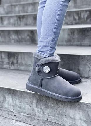 Шикарные женские угги ugg mini bailey button