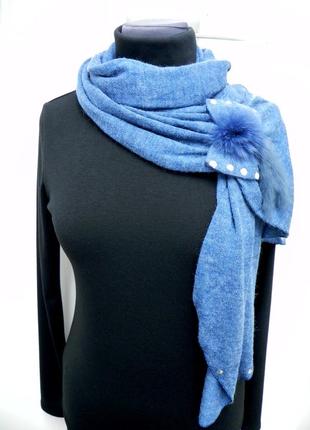 Теплый шарф