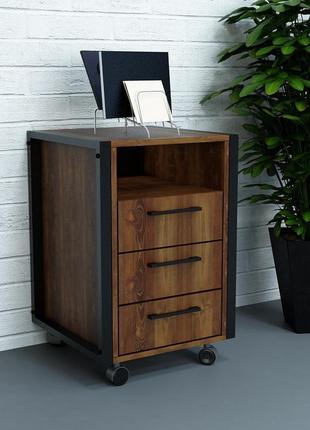 Офисная мобильная тумба лофт тмлв-2 (v2817)