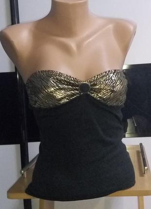 Красивая майка без брителей,топ.