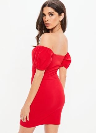 Облегающее красное платье missguided3 фото