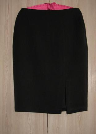 Английская юбка карандаш с карманами и передней боковой шлицей2 фото