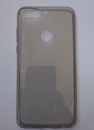 Чохол huawei y7 prime 2018 силіконовий сірий