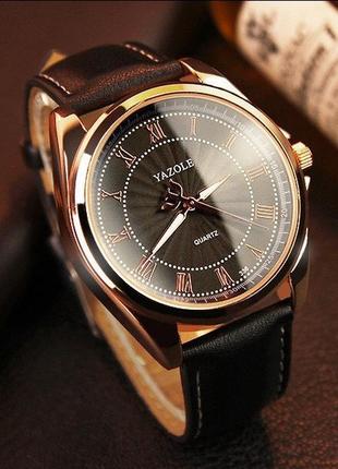 Мужские наручные модные недорогие классические качественные часы годинник1 фото