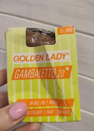 Тонкие 20 ден гольфы golden lady