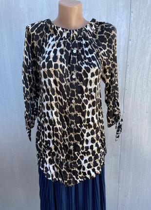 Гарна леопардова блуза