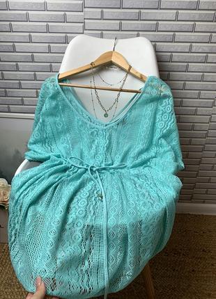 Вязаная туника парео на купальник тифани