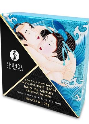 Сіль для ванни shunga moonlight bath - ocean breeze (75 гр), сіль мертвого моря, аромамасла feromon