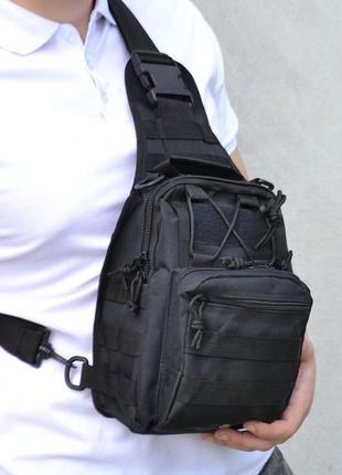 Качественная тактическая сумка, укрепленная мужская сумка, рюкзак тактическая слинг1 фото
