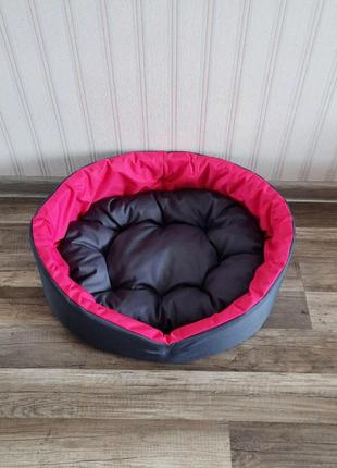 Сірий лежак для собак і кішок 40х50 см3 фото