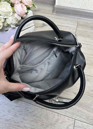 Женская сумочка черная бежевая серая мятная10 фото