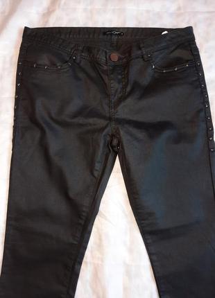 Женские брюки с напылением, размер 46