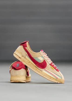 Nike cortez un /la white grey pink plue ❤️38рр - 45р❤️ кроссовки найк кортез мужские, кроссовки мужественный найк кортез, мужские кроссовки найк