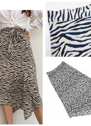 Меди юбка в тигровый принт