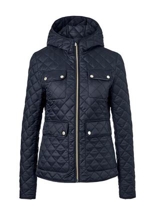 Супер класна стьобана куртка темно-синього кольору, tchibo (німеччина), р.: 36 євро2 фото