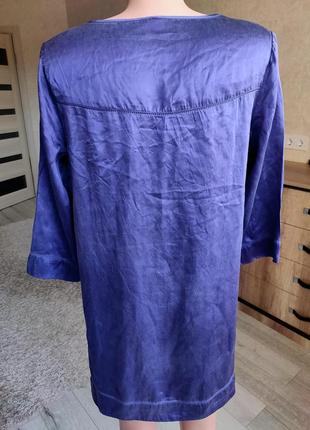 Туника шелковая, длинная шелковая блуза4 фото