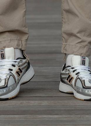 Кроссовки мужские, женские new balance 1906r white\gold4 фото