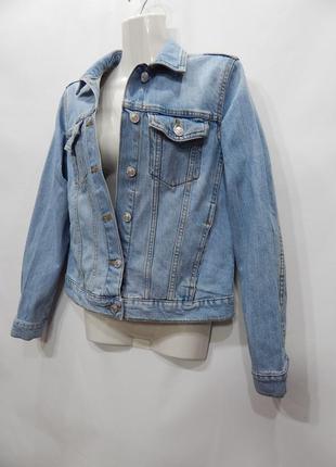 Куртка джинсовая женская vintage denim pimkie, ukr 44-46, eur 38 017dg (в указанном размере, только 1 шт)3 фото