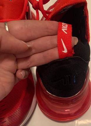 Кросівки nike air max 270 supreme red white найк найки ейр макс супрем червоні8 фото