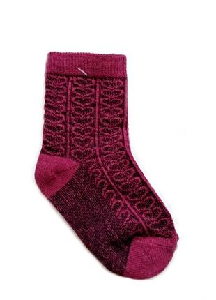 Шкарпетки бавовняні для дівчинки lupilu 357564 розмір взуття 11-14 (0-3 months)  бордовий