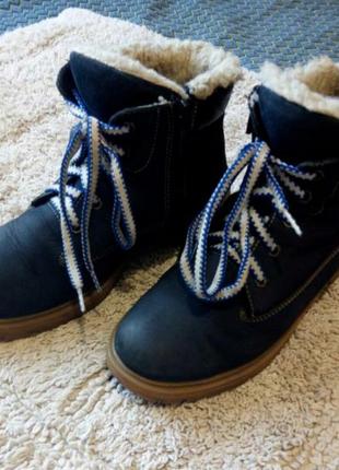Теплые зимние полусапоги