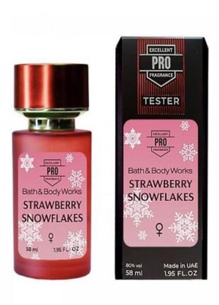 Bath & body works strawberry snowflakes