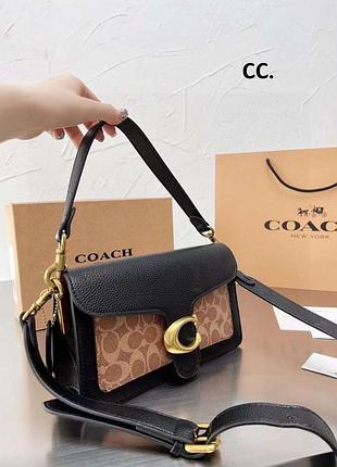 Кожаная сумка coach1 фото