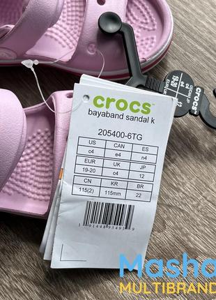 Босоніжки рожеві на дівчинку крокс нові оригінал, розмір 19-20, crocs5 фото