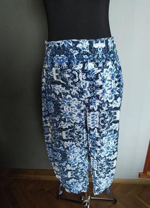 Штани вкорочені  " султанки" батал натуральна тканина