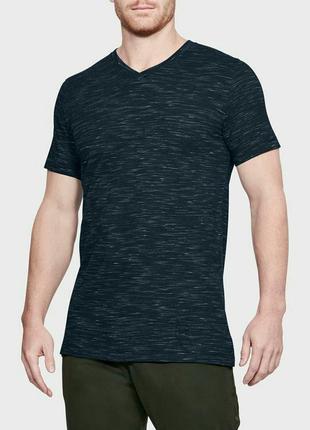 Новая мужская футболка under armour sportstyle core v neck tee blue