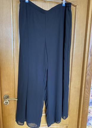 Крутые шифоновые юбка брюки палаццо 56-60 р3 фото