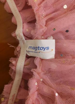 Новогодняя юбка из фатина с блестками magtoys4 фото