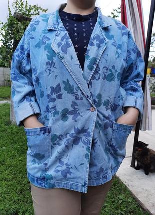 Винтажный пиджак, размер 54-56 (арт1340)1 фото