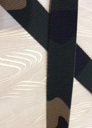 Текстильный ремень двухсторонний под джинсы шорты", 121см3 фото
