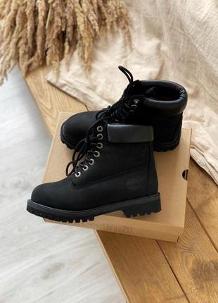 Шикарные ботинки timberland в черном цвете /осень/зима/весна😍6 фото