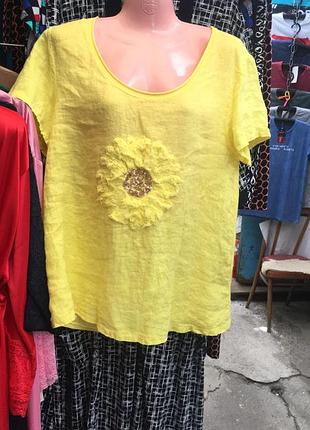 Футболка,лен,италия