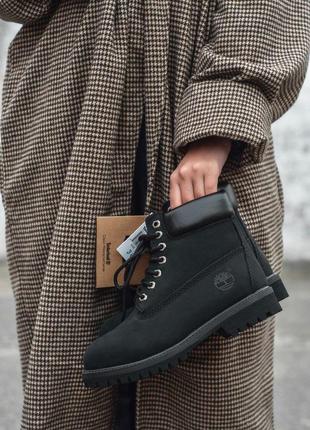 Зимние ботинки timberland black с теплым мехом /осень/зима/весна😍2 фото