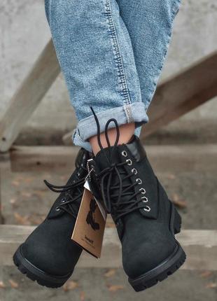 Зимние ботинки timberland black с теплым мехом /осень/зима/весна😍4 фото