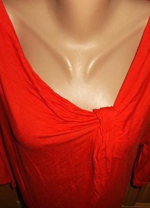 Удлиненная блуза яркая  на пышную женщину вискоза р. 4xl - tommy &kate4 фото