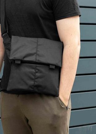 Повсякденна чоловіча сумка месенджер через плече тактична барсетка з кобурою нагрудна тканинна