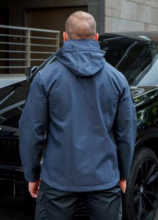 Ветровка мужская демисезонн синяя  ⁇  топовые куртки мужские3 фото