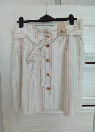 Брендовая новая красивая юбка из натуральных материалов р.18.1 фото