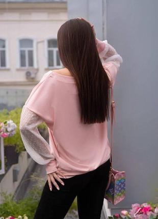 Женская блуза рубашка креп длинный рукав размеры норма и батал7 фото