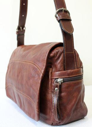 Кожаная сумочка на плечо  gianni conti италия2 фото