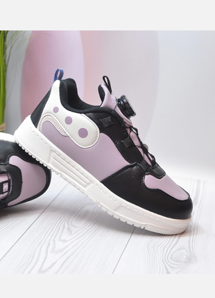 Стильные кроссовки для девочек, автоматическая шнуровка с помощью поворотной кнопки1 фото