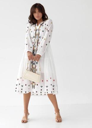 Короткое платье из трикотажа с длинными рукавами размеры норма