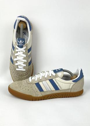 Кежуальні кросівки adidas indoor super clear samba spezial оригінал сірі розмір 44