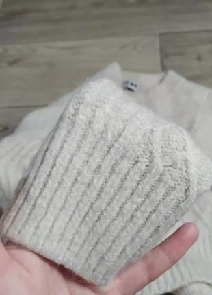 Молочный свитер шерсть кашемир5 фото